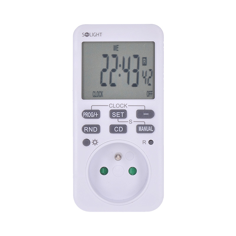 Elektro a osvetlenie - Solight digitálny týždenný časový spínač, 16 režimov, podsvietený veľký LCD