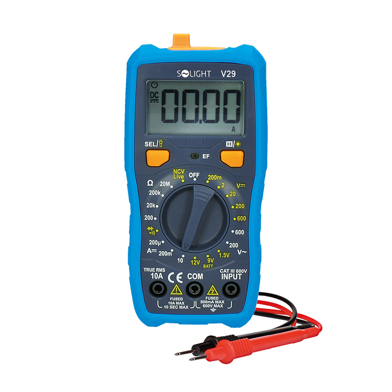 Elektro a osvetlenie - Solight multimeter, max. AC 600V, max. DC 600V/10A, NCV