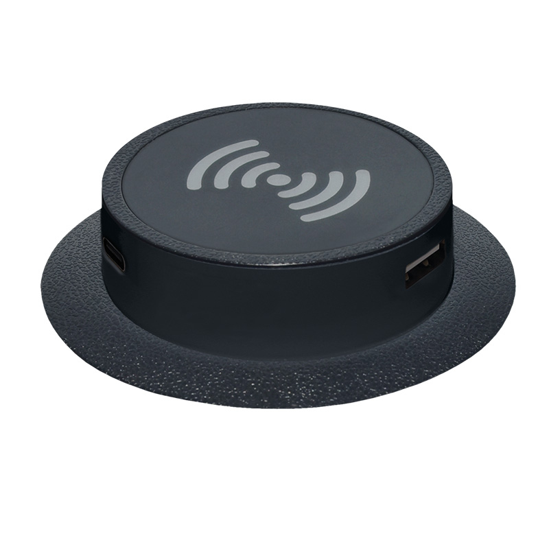 Elektro a osvetlenie - Solight USB A+C 20W PD+ Wireless 15W výsuvná nabíjačka, černá