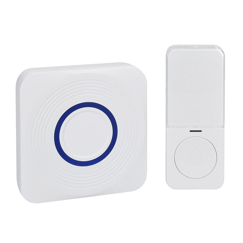 Elektro a osvetlenie - Solight bezdrôtový zvonček, batériový + USB, 200m, biely, learning code