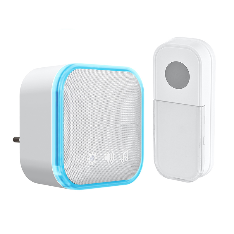 Elektro a osvetlenie - Solight bezdrôtový zvonček, do zásuvky, 180m, biely, learning code