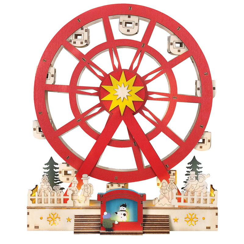 Elektro a osvetlenie - Solight LED vianočný kolotoč, otáčajúci sa, 7x LED, 30cm, 2x AA