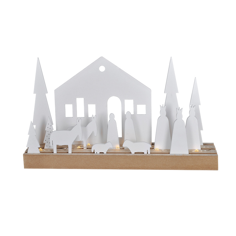 Elektro a osvetlenie - Solight LED zimná dedinka, modulárna, 14x prvkov, 10x LED, 2x AAA