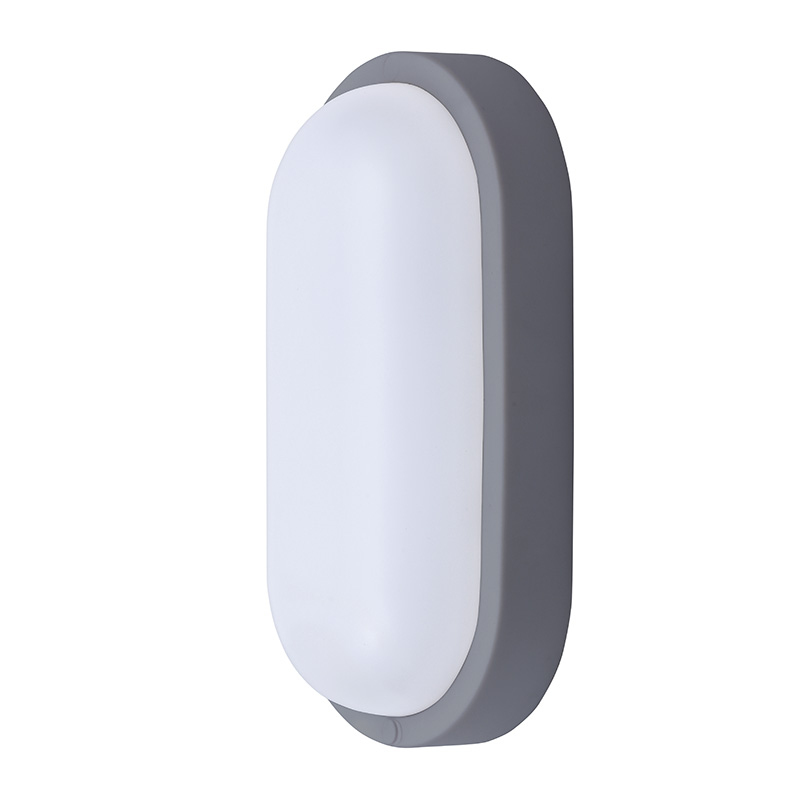 Elektro a osvetlenie - Solight LED vonkajšie osvetlenie oválne, 20W, 1500lm, 4000K, IP54, 26cm, sivá farba