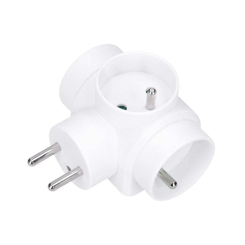 Elektro a osvetlenie - Solight rozbočka, 3x 10A, biela