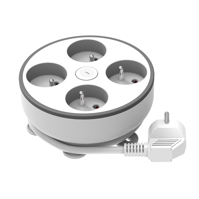 Elektro a osvetlenie - Solight 4z predlžovací prívod, 2m, 3 x 1mm2, biely, vypínač