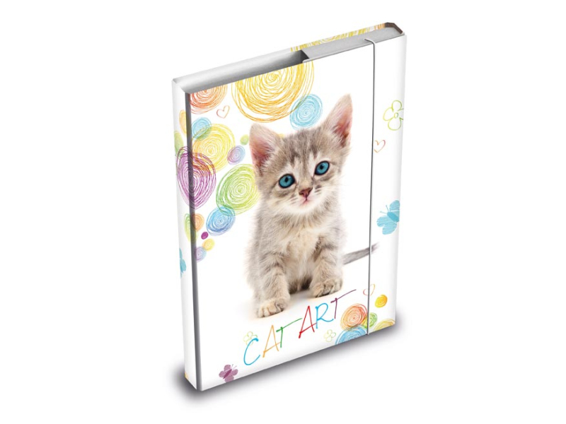 Kancelárske potreby - dosky na zošity box A4 Mačka 8020890