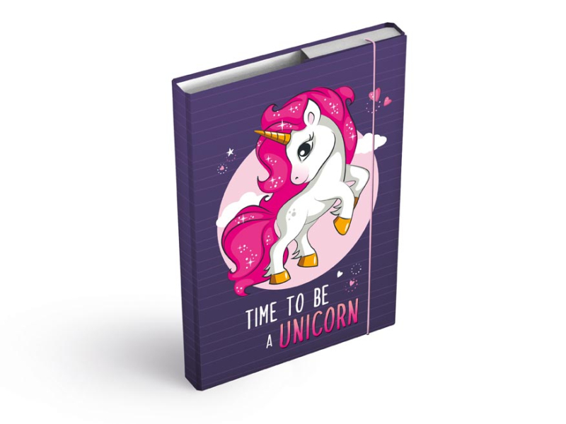 Kancelárske potreby - dosky na zošity box A4 Unicorn 8020923