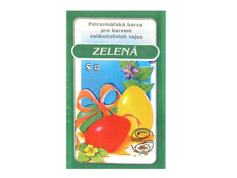 Kancelárske potreby - Veľkonočné farby na vajíčka 701 zelená 5g