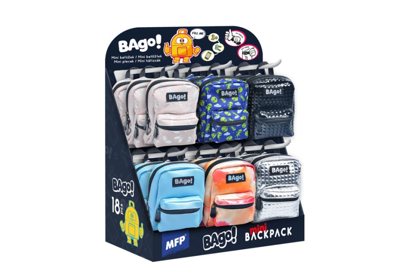 Kancelárske potreby - minibatôžtek BAgo! - Display2 18ks 6660005
