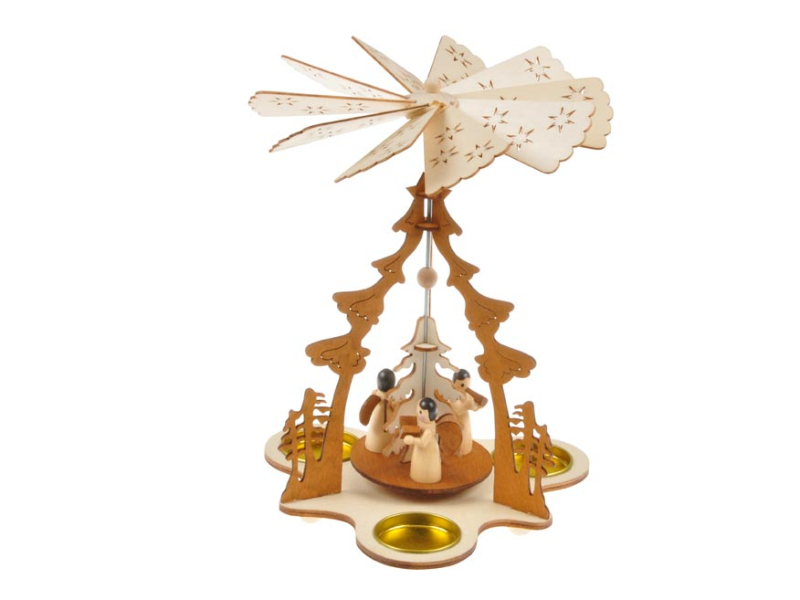 Kancelárske potreby - svietnik točiaci sa drevený 17,5x17,5x23,5cm BD-21651B 8885863