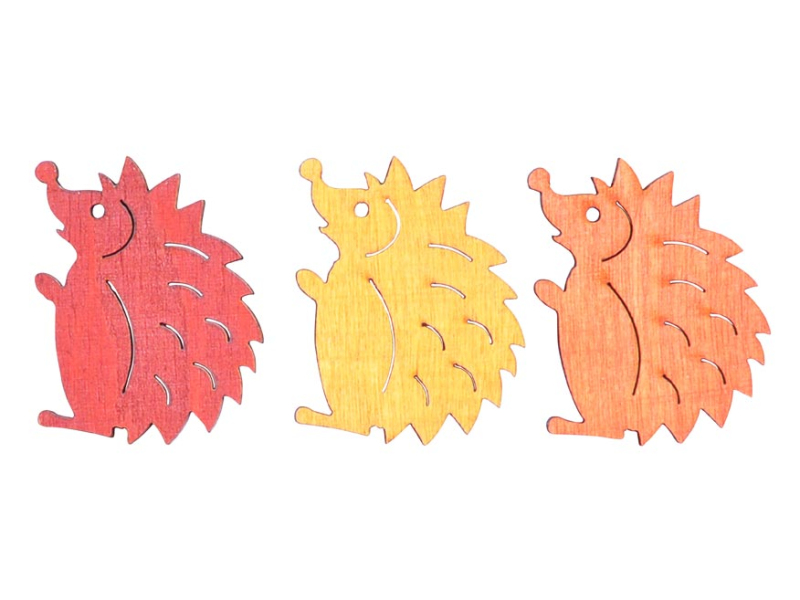 Kancelárske potreby - dekorácia ježko 12ks drevo 4cm 8886409