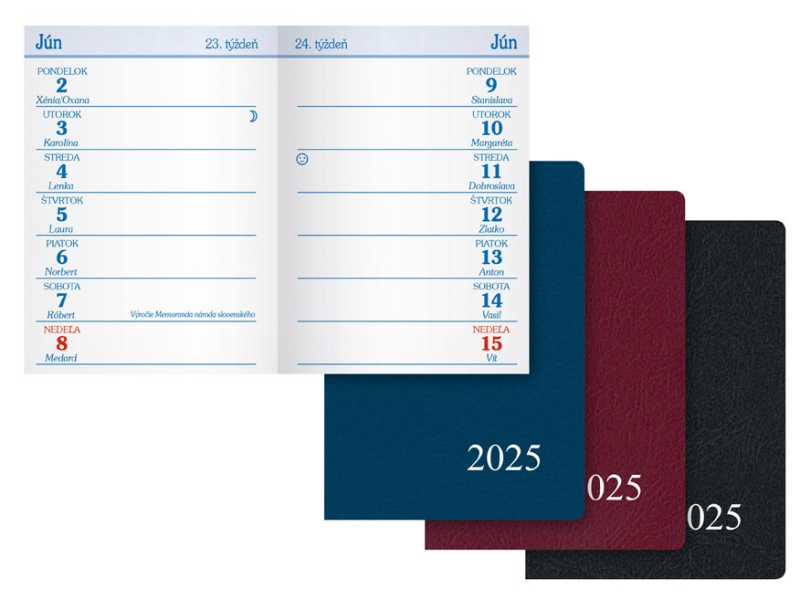 Kancelárske potreby - sK Diár 2025 T101/PVC týždenný 7781332