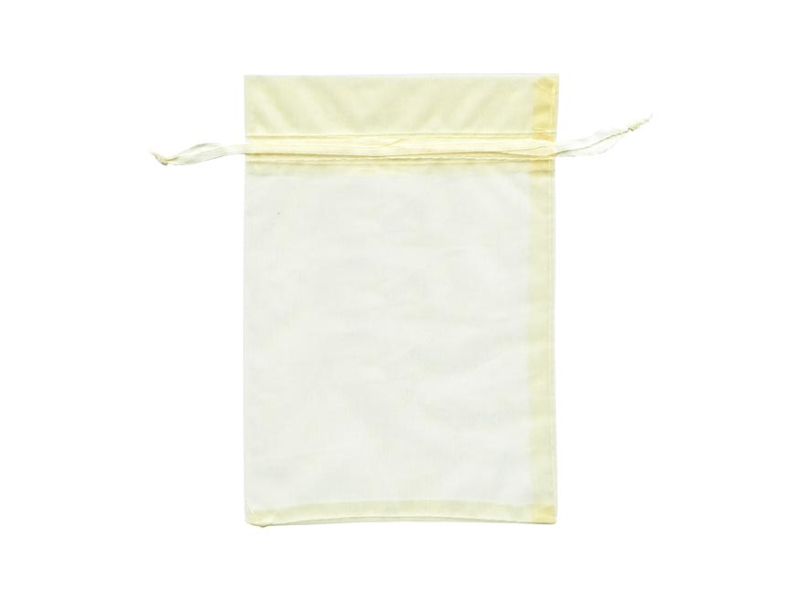 Kancelárske potreby - vrecko organza 9 x 12cm krémový 5800790