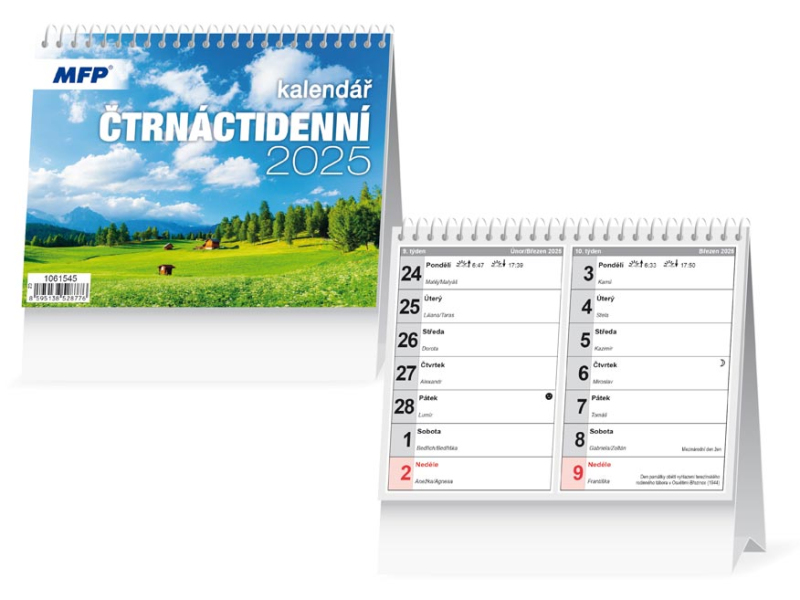 Kancelárske potreby - kalendár 2025 stolní Čtrnáctidenní 1061545