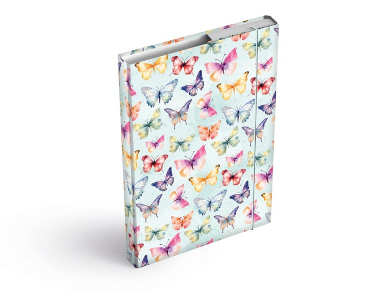 Kancelárske potreby - dosky na zošity box A5 Motýle 8021102