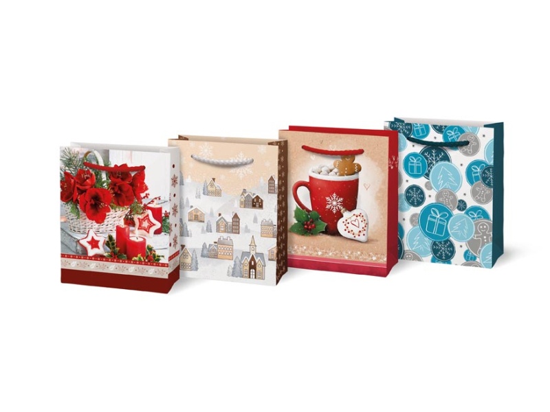 Kancelárske potreby - taška vianočná T 1 mix V13 110x135x65 5251303