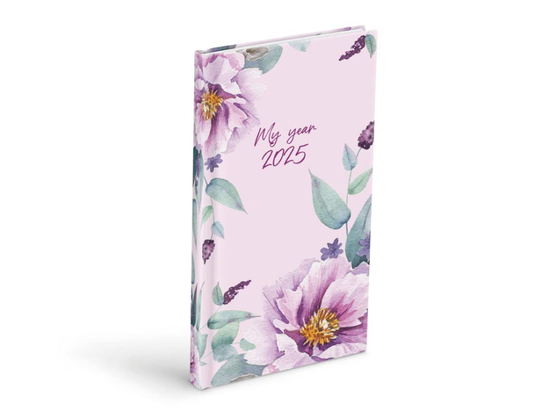 Kancelárske potreby - diár 2025 T806 Lamino 5 90x170mm týždenný 7781401