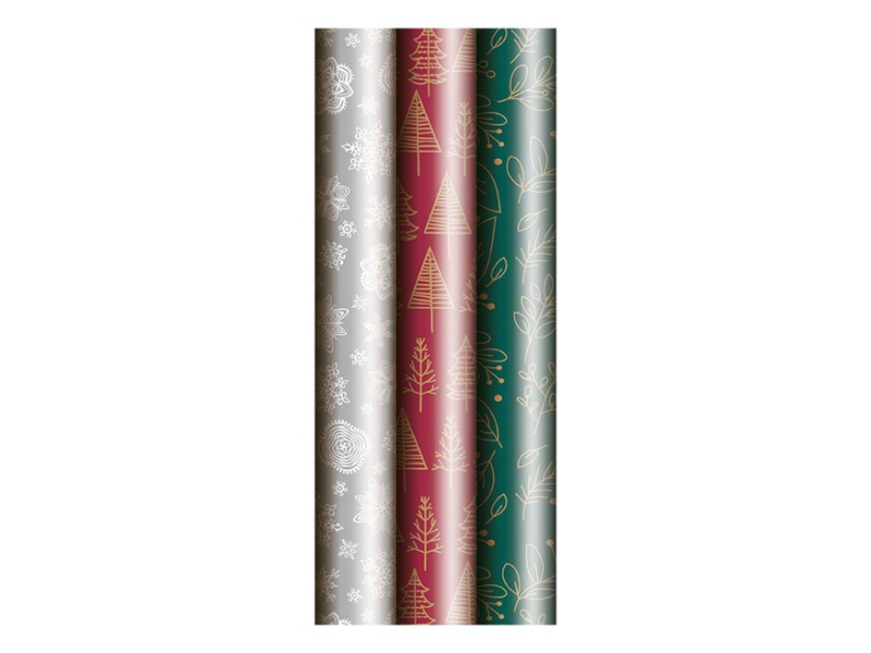 Kancelárske potreby - baliaci papier vianočný rolky 200x70/80g mix č.2 5811681