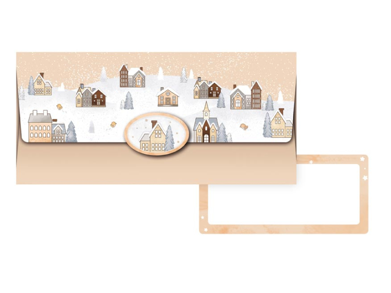 Kancelárske potreby - obálka na peniaze vianočná 88-032 5660284