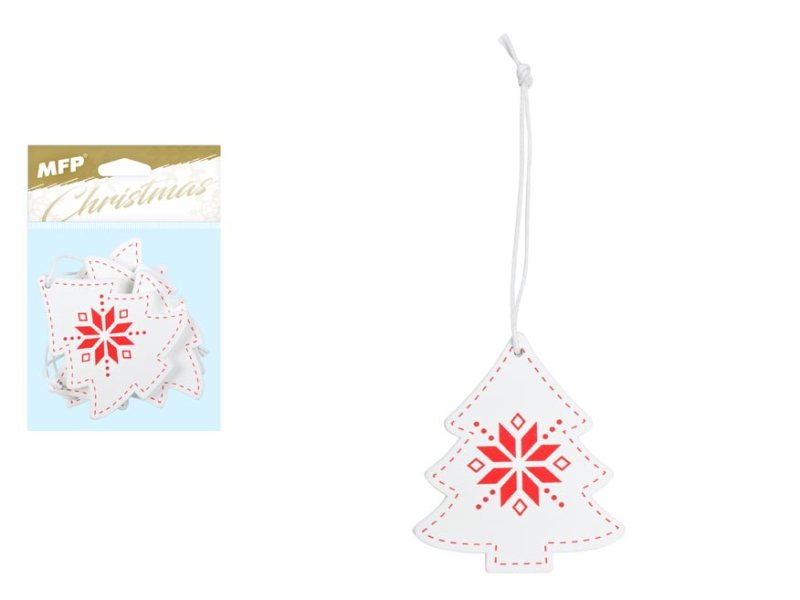 Kancelárske potreby - stromček drevo 4ks biela 5cm 8886136