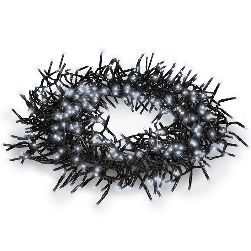 Elektro a osvetlenie - Solight LED vonkajšia vianočná reťaz s diaľkový ovládaním- Cluster, 576 LED, 8 funkcií, časovač, IP44, studená biela