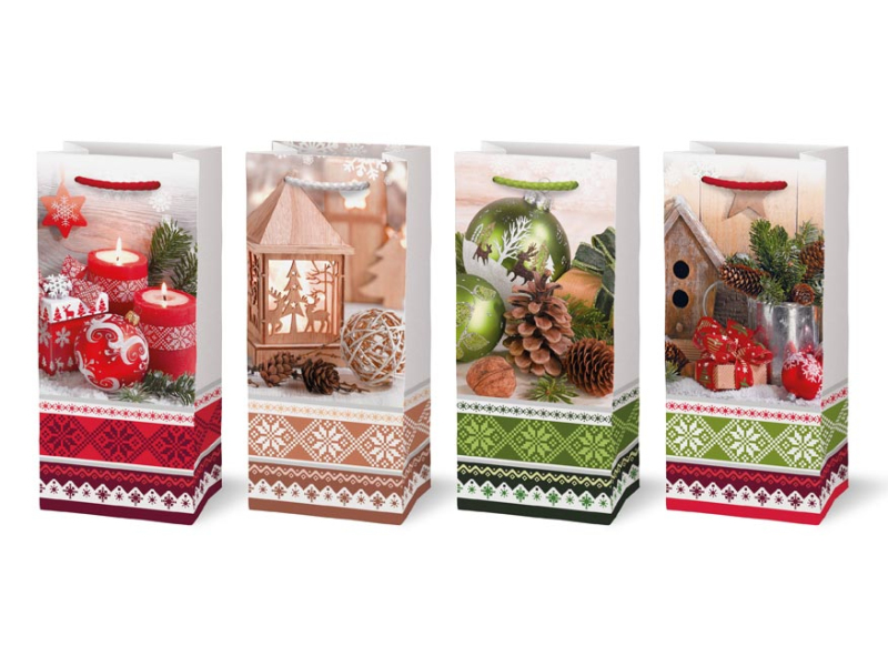 Kancelárske potreby - taška vianočná T 3 mix V6 100x220x55 5251251