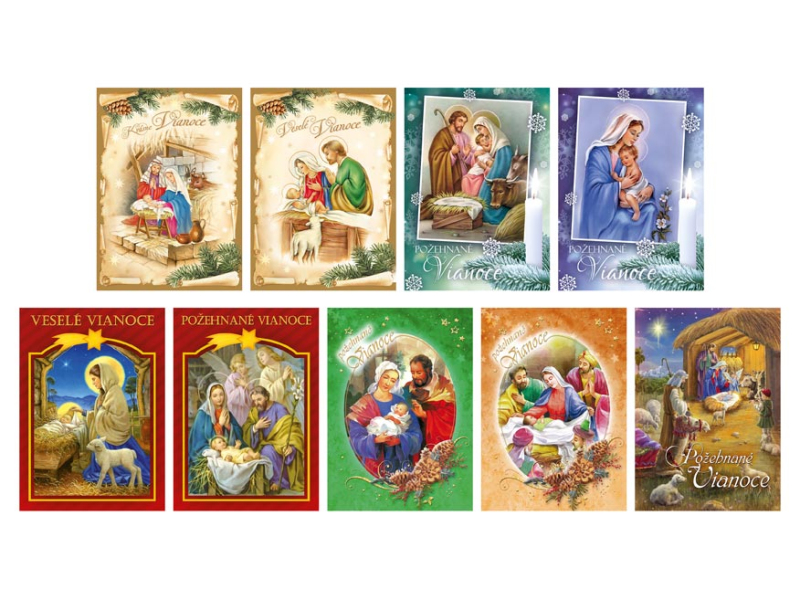 Kancelárske potreby - sK Pohľadnica vianočná náboženské 002 1240831