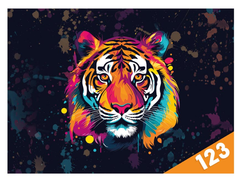 Kancelárske potreby - dosky na číslice Tiger 8021125