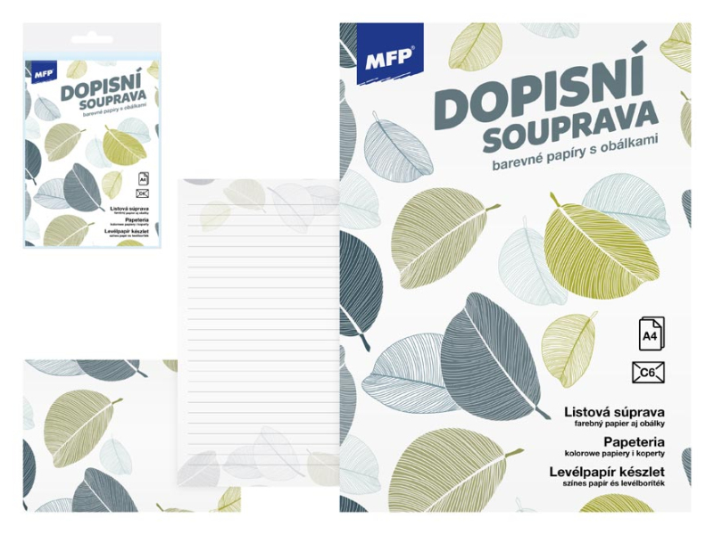 Kancelárske potreby - listový papier farebný LUX 5+10 (Kvety) 5550375