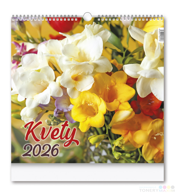 Kalendáre a diáre 2026 - Nástenný kalendár KVETY 2026