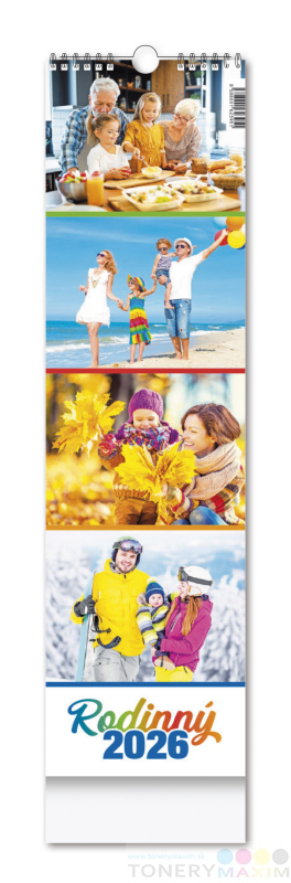 Kalendáre a diáre 2026 - Nástenný kalendár RODINNÝ 2026