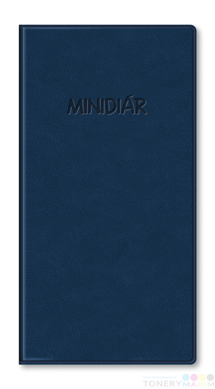 Kalendáre a diáre 2026 - Minidiár mesačný 2026 - modrý