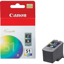 CANON Originál CL-51 color MP 150/160/170/180/450/460, iP 2200, MX300