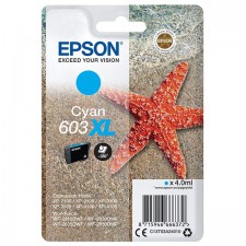 Náplň Epson 603XL Cyan - originálna atramentová náplň (C13T03A24010)