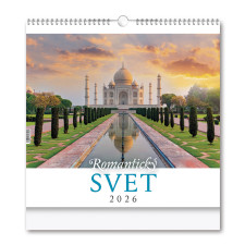 Nástenný kalendár Romantický SVET 2026