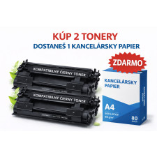 Kompatibilný toner Canon CRG-056L black - 2 kusy + kancelársky papier ZADARMO